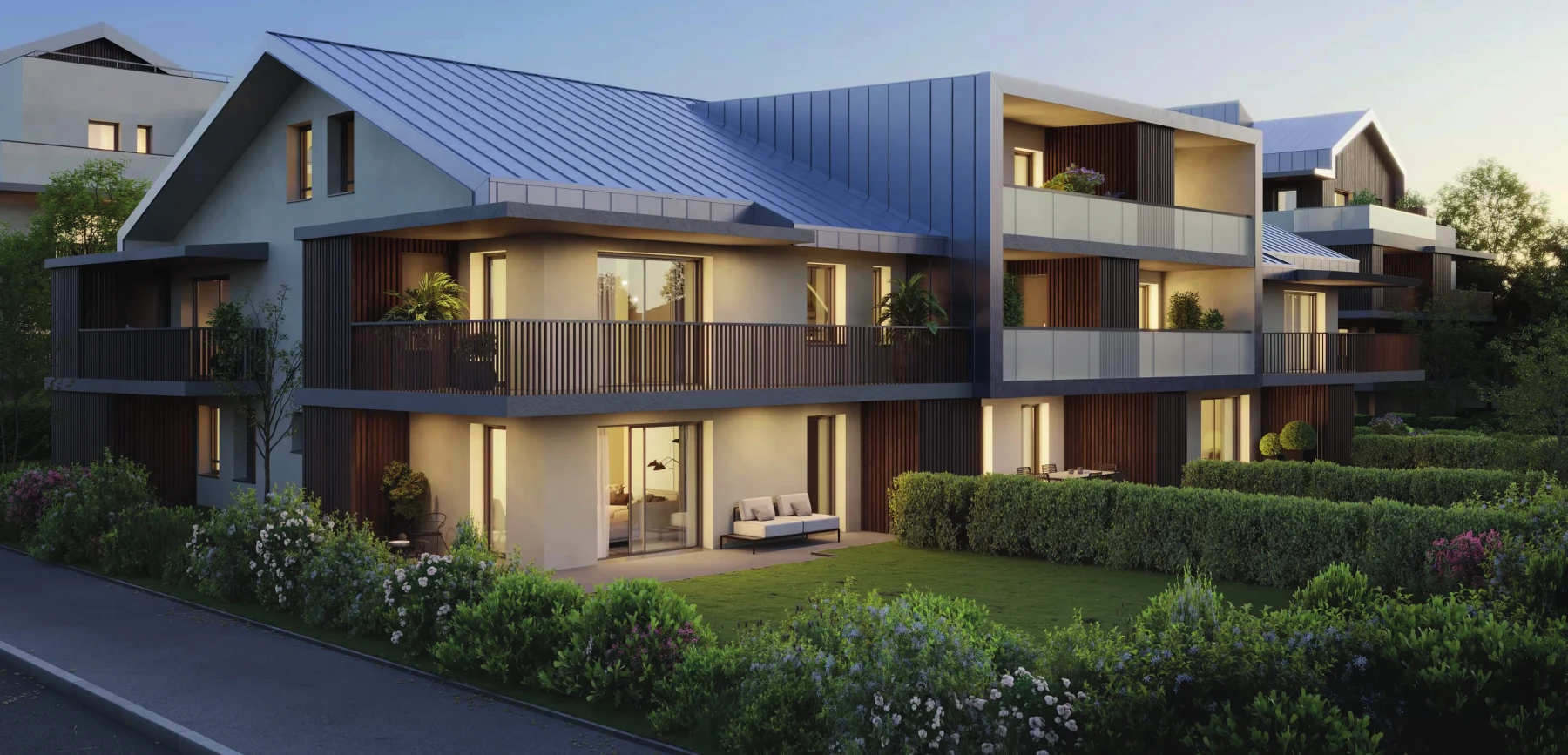 Vue du programme immobilier Carré Louise à Annecy (74)