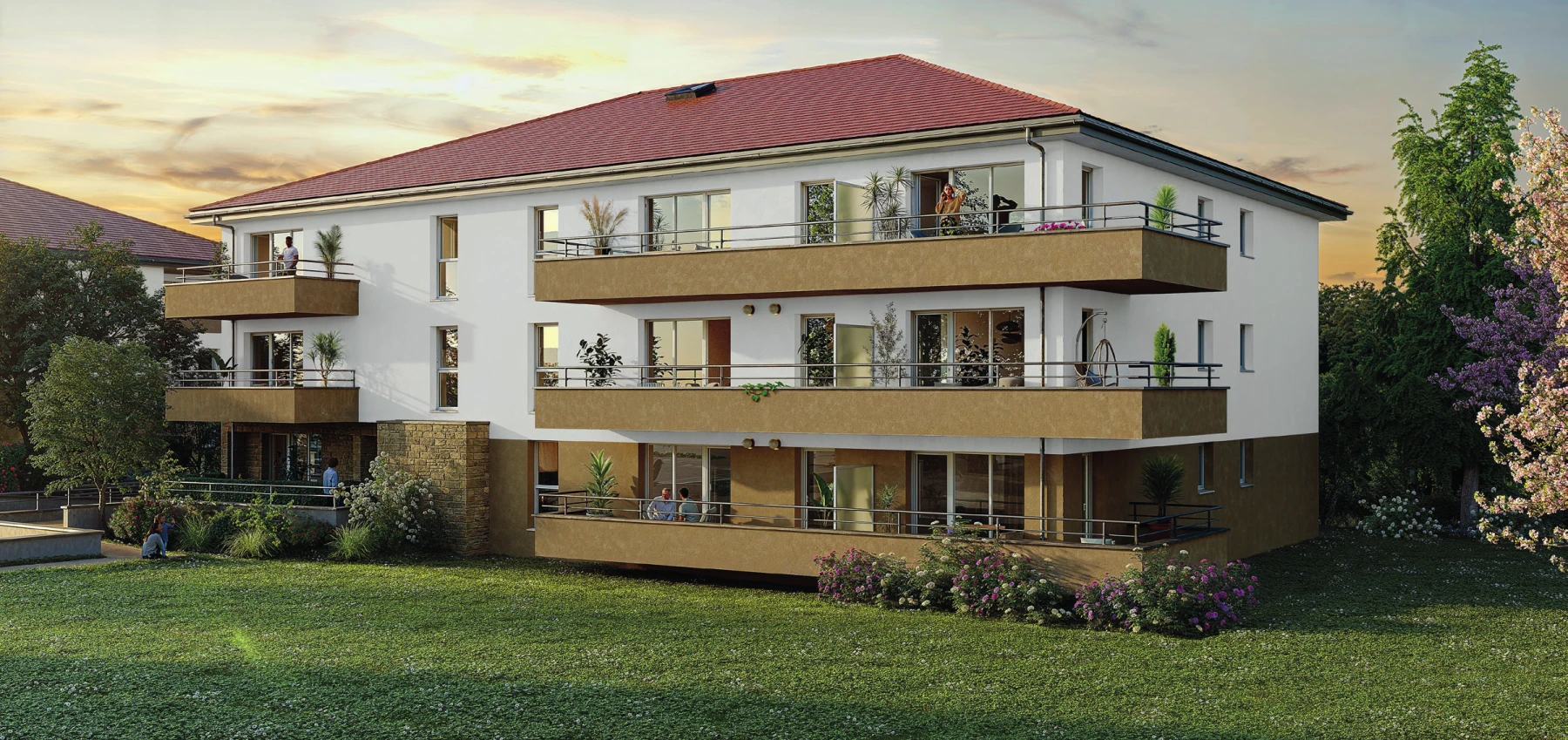 Vue du programme immobilier Helios à Brézins (38)