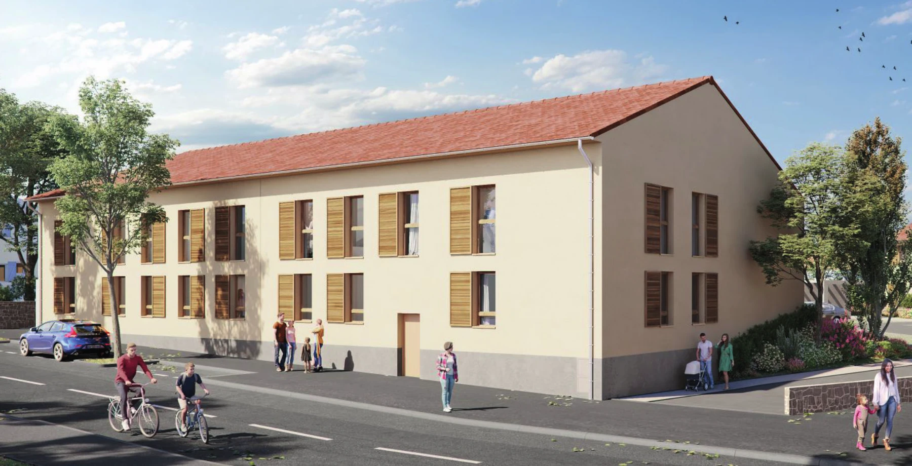 Vue du programme immobilier Jardins d’Annine à Dardilly (69)