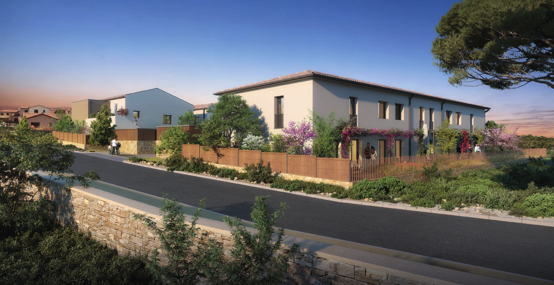 Vue du programme immobilier Les Cades à Murviel-lès-Montpellier (34)