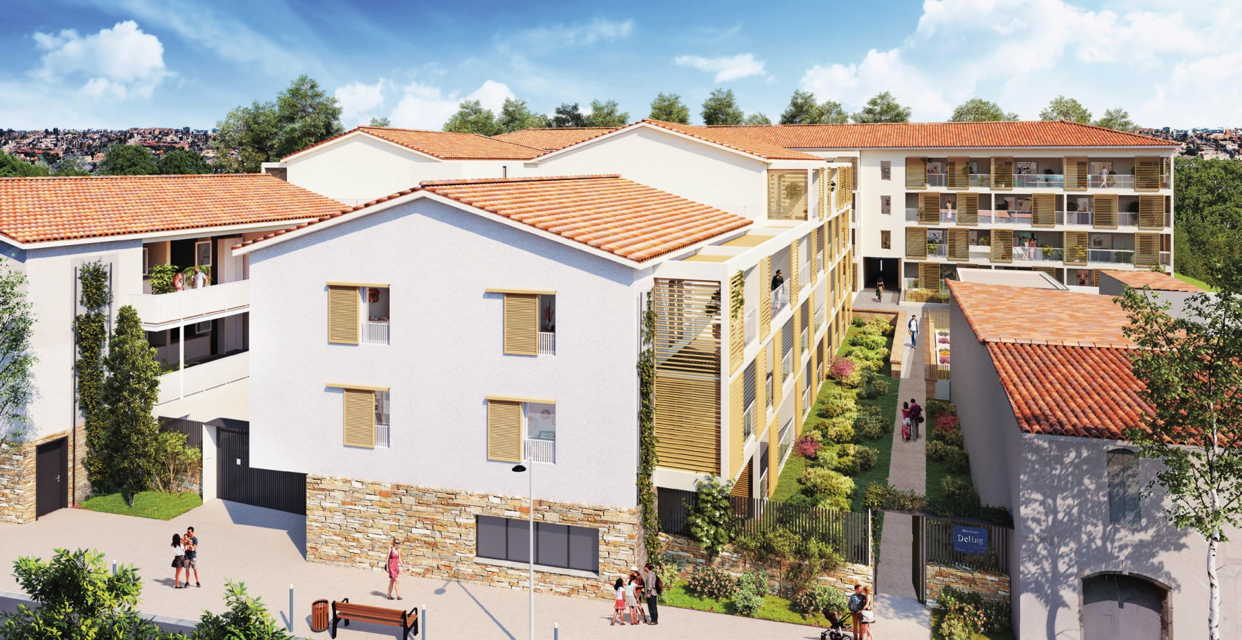 Vue du programme immobilier Luminéa à Milhaud (30)
