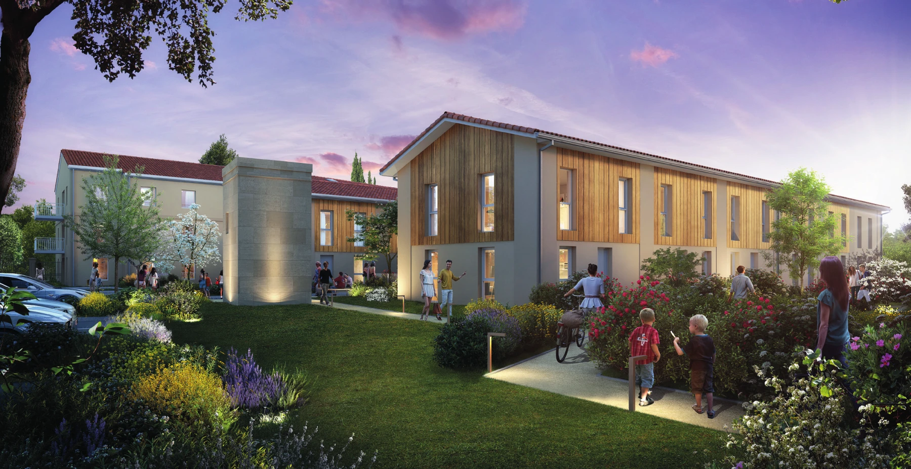Vue du programme immobilier Palombéa à Saint-Médard-de-Guizières (33)