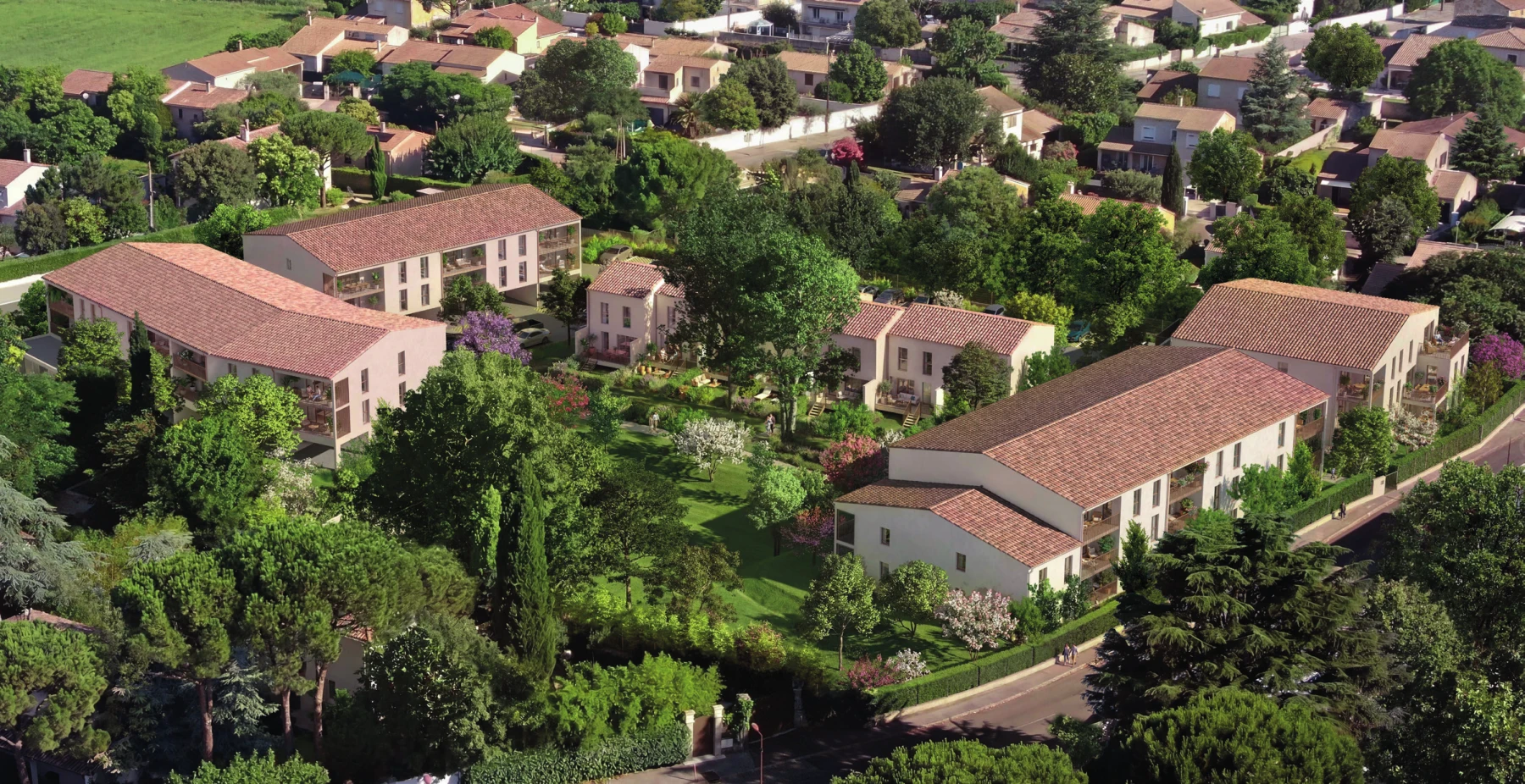 Vue du programme immobilier Villa Athéa à Rodilhan (30)